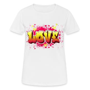 Chers graffitis - T-shirt respirant Femme - blanc - Devant - AI Model Female 172 dark (172cm)