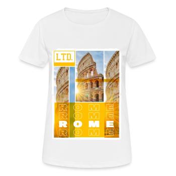 Rome Rome Italy City Skyline Home Love - Women's Breathable T-Shirt - white - Front - AI Model Female 172 dark (172cm)