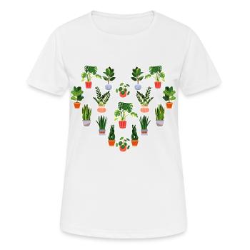 Plant - Women's Breathable T-Shirt - white - Front - AI Model Female 172 dark (172cm)