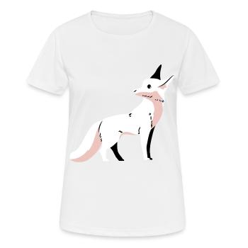 Wildtiere Fuchs Füchse Kinder Arktis Schnee Zoo - Frauen T-Shirt atmungsaktiv - Weiß - Vorne - AI Model Female 172 dark (172cm)