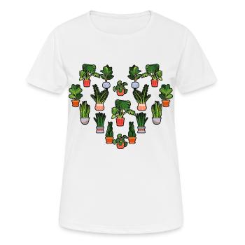 Plant - Women's Breathable T-Shirt - white - Front - AI Model Female 172 dark (172cm)