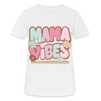 Mama Vibes: Glanz & Liebe - Frauen T-Shirt atmungsaktiv - Weiß - Vorne - AI Model Female 172 dark (172cm)