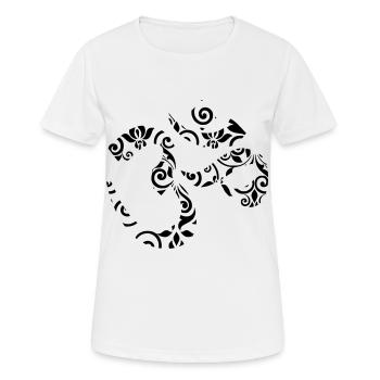 Om Ornament - Frauen T-Shirt atmungsaktiv - Weiß - Vorne - AI Model Female 172 dark (172cm)