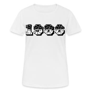 1986 Année de naissance Idée cadeau - T-shirt respirant Femme - blanc - Devant - AI Model Female 172 dark (172cm)