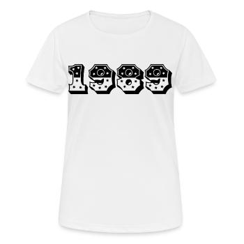 1989 Année de naissance Idée cadeau - T-shirt respirant Femme - blanc - Devant - AI Model Female 172 dark (172cm)