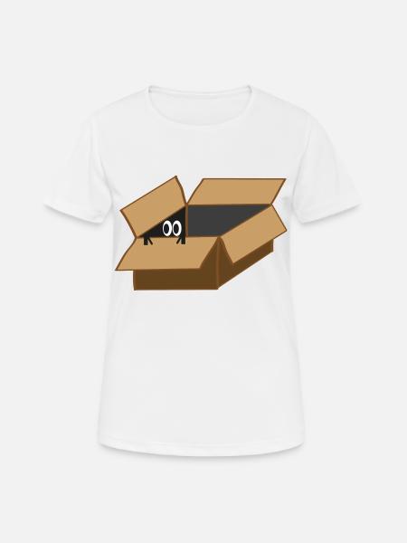 Agent Eye in a box - Women's Breathable T-Shirt - white