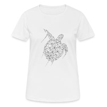 Schildkröte - Frauen T-Shirt atmungsaktiv - Weiß - Vorne - AI Model Female 172 dark (172cm)