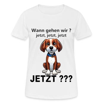 Süsser Hund - Frauen T-Shirt atmungsaktiv - Weiß - Vorne - AI Model Female 172 dark (172cm)