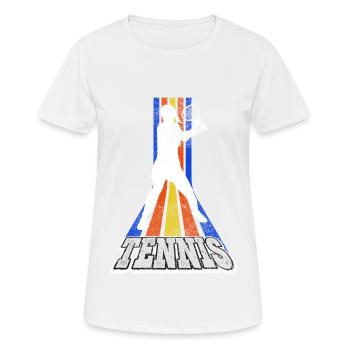Tennis Tennisspielerin Frau Sport Match Verein Fan - Frauen T-Shirt atmungsaktiv - Weiß - Vorne - AI Model Female 172 dark (172cm)
