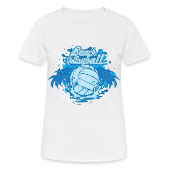 Vintage Beach Volleyball - Frauen T-Shirt atmungsaktiv - Weiß - Vorne - AI Model Female 172 dark (172cm)