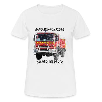 ccf speichern oder untergehen - Frauen T-Shirt atmungsaktiv - Weiß - Vorne - AI Model Female 172 dark (172cm)