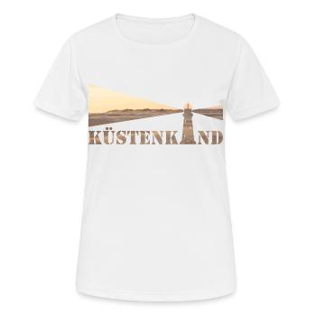 Phare côtier - T-shirt respirant Femme - blanc - Devant - AI Model Female 172 dark (172cm)