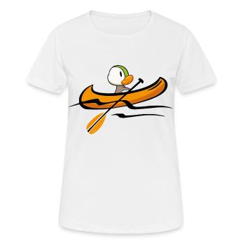 Canoë-canard - T-shirt respirant Femme - blanc - Devant - AI Model Female 172 dark (172cm)