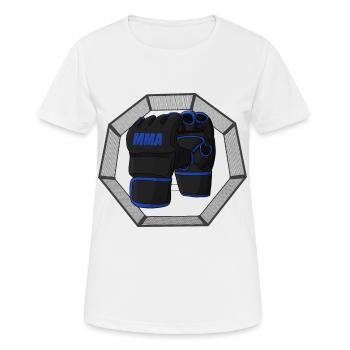 MMA Mixed Martial Arts - Women's Breathable T-Shirt - white - Front - AI Model Female 172 dark (172cm)