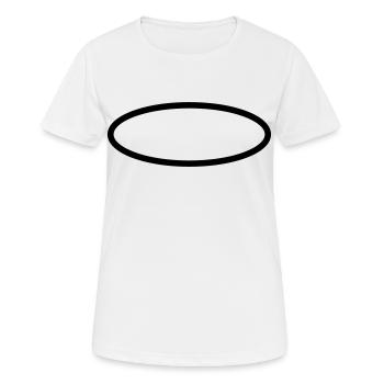 Symboles du cercle ovale - T-shirt respirant Femme - blanc - Devant - AI Model Female 172 dark (172cm)