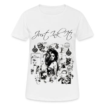 Just Ink It! - Women's Breathable T-Shirt - white - Front - AI Model Female 172 dark (172cm)