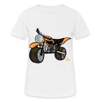 Épongé - T-shirt respirant Femme - blanc - Devant - AI Model Female 172 dark (172cm)