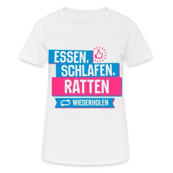 Hobby Ratten - Frauen T-Shirt atmungsaktiv - Weiß - Vorne - AI Model Female 172 dark (172cm)