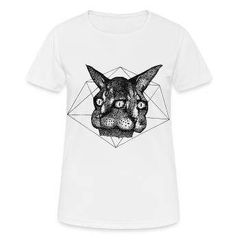 Illusion d'optique - T-shirt respirant Femme - blanc - Devant - AI Model Female 172 dark (172cm)