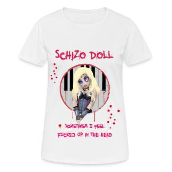 Hella von LORDI - Frauen T-Shirt atmungsaktiv - Weiß - Vorne - AI Model Female 172 dark (172cm)