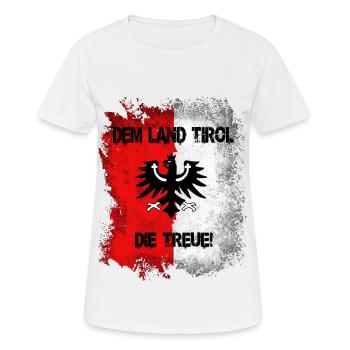 Fidélité au Land du Tyrol - T-shirt respirant Femme - blanc - Devant - AI Model Female 172 dark (172cm)