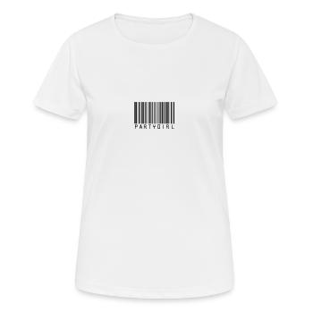 Partygirl Barcode Party Time PartyGirls - Women's Breathable T-Shirt - white - Front - AI Model Female 172 dark (172cm)