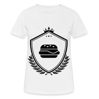 Burger Restauration rapide - T-shirt respirant Femme - blanc - Devant - AI Model Female 172 dark (172cm)