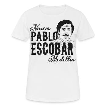 Pablo Escbar-Narcos - Women's Breathable T-Shirt - white - Front - AI Model Female 172 dark (172cm)