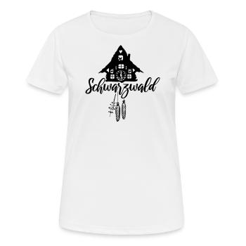 Schwarzwald - Frauen T-Shirt atmungsaktiv - Weiß - Vorne - AI Model Female 172 dark (172cm)