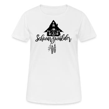 Forêt Noire - T-shirt respirant Femme - blanc - Devant - AI Model Female 172 dark (172cm)
