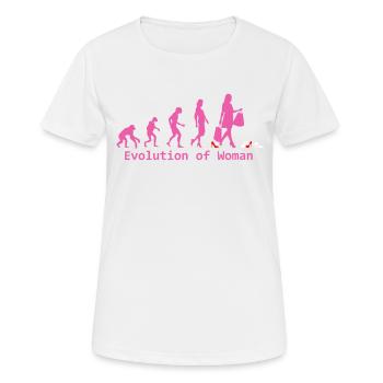 évolution des femmes - T-shirt respirant Femme - blanc - Devant - AI Model Female 172 dark (172cm)
