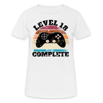 18 Geburtstag Geschenk Gamer Gaming Geschenkidee - Frauen T-Shirt atmungsaktiv - Weiß - Vorne - AI Model Female 172 dark (172cm)