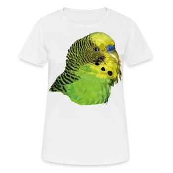 Australischer Sittich - Frauen T-Shirt atmungsaktiv - Weiß - Vorne - AI Model Female 172 dark (172cm)