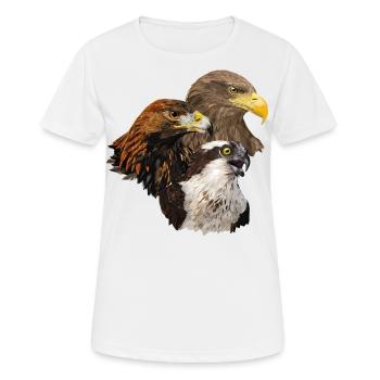 Oiseaux de proie - T-shirt respirant Femme - blanc - Devant - AI Model Female 172 dark (172cm)
