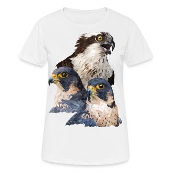 Oiseaux de proie - T-shirt respirant Femme - blanc - Devant - AI Model Female 172 dark (172cm)