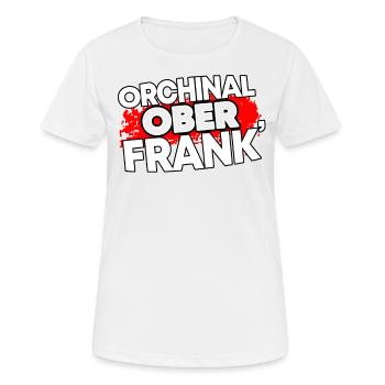 Oberfranken Franken Fränkisches Geschenk - Frauen T-Shirt atmungsaktiv - Weiß - Vorne - AI Model Female 172 dark (172cm)