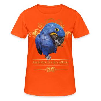 Ara Hyacinth - T-shirt respirant Femme - orange néon - Devant - AI Model Female 172 dark (172cm)