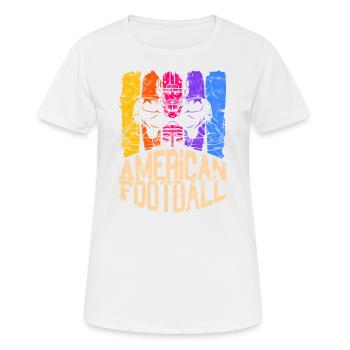 American Football Colour Player 2 - Women's Breathable T-Shirt - white - Front - AI Model Female 172 dark (172cm)