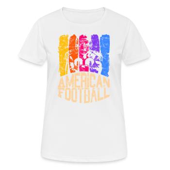 American Football Colour Player - Women's Breathable T-Shirt - white - Front - AI Model Female 172 dark (172cm)