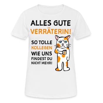 Kollegin Humorvolles Abschiedsgeschenk - Frauen T-Shirt atmungsaktiv - Weiß - Vorne - AI Model Female 172 dark (172cm)