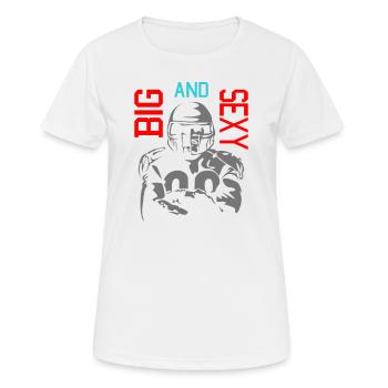 Big and Sexy American Football - Women's Breathable T-Shirt - white - Front - AI Model Female 172 dark (172cm)