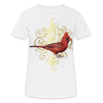 Le Cardinal du Nord - T-shirt respirant Femme - blanc - Devant - AI Model Female 172 dark (172cm)