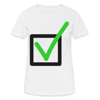 Tick - Women's Breathable T-Shirt - white - Front - AI Model Female 172 dark (172cm)
