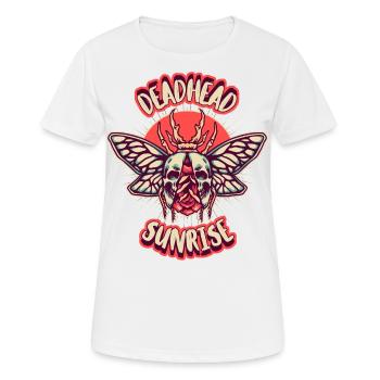 Skull with moth, moth - Women's Breathable T-Shirt - white - Front - AI Model Female 172 dark (172cm)