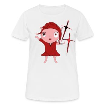 Nikita - Women's Breathable T-Shirt - white - Front - AI Model Female 172 dark (172cm)