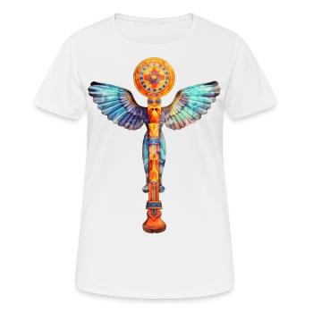 Symbole égyptien - T-shirt respirant Femme - blanc - Devant - AI Model Female 172 dark (172cm)