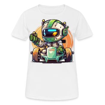 Racebot - T-shirt respirant Femme - blanc - Devant - AI Model Female 172 dark (172cm)