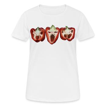 Monster Pepper Cuisine Cuisine Maison Cuisine Épicée Plaisir De Cuisine - T-shirt respirant Femme - blanc - Devant - AI Model Female 172 dark (172cm)