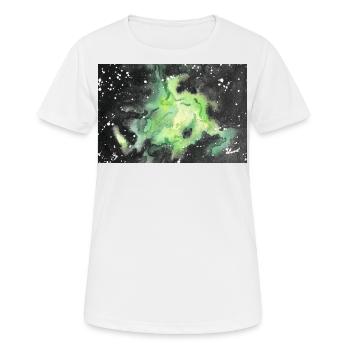 galaxy nebula galaxy nebula nerd astronomy space - Women's Breathable T-Shirt - white - Front - AI Model Female 172 dark (172cm)