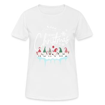 Christmas merry christmas snow gnomes - Women's Breathable T-Shirt - white - Front - AI Model Female 172 dark (172cm)